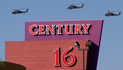 James Eagan Holmes - Aurora, Colorado movie theater - July 20, 2012 - Helicoptors over Century 16 Movie Theater